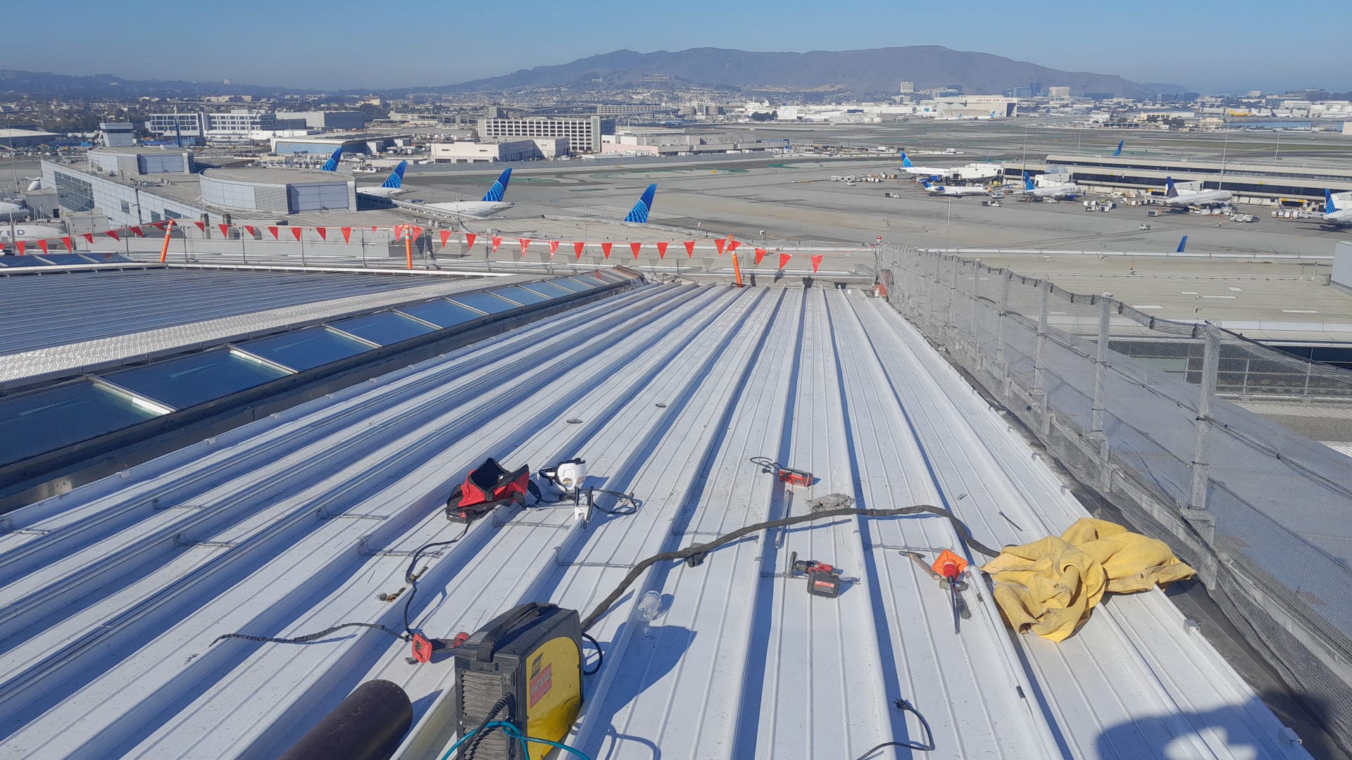 Standing seam roof penetration TIG weld