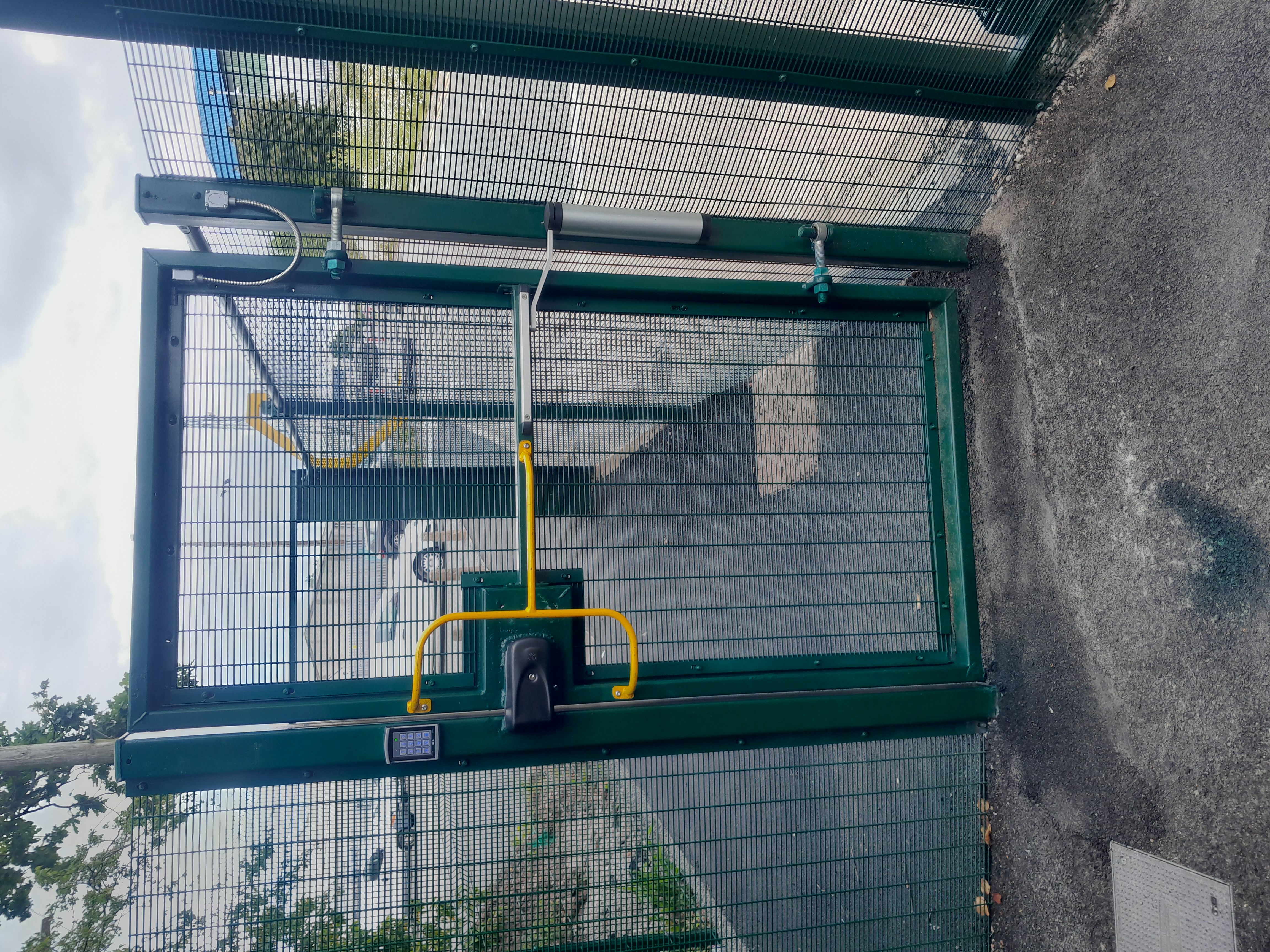 Wrexham Council gritter yard personnel gate